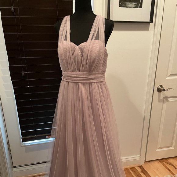 Jenny Yoo Annabelle Convertible Bridesmaid Dress Sz 10-12 (altered) - Picture 3 of 11